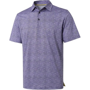 image:imageGolf Shirts for Men Dry Fit Short Sleeve Print Performance Moisture Wicking Polo ShirtPurple Maze