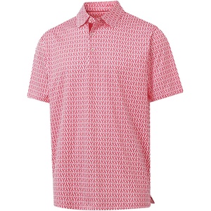 image:imageGolf Shirts for Men Dry Fit Short Sleeve Print Performance Moisture Wicking Polo ShirtRed Lobster