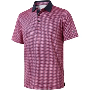 image:imageGolf Shirts for Men Dry Fit Short Sleeve Print Performance Moisture Wicking Polo ShirtSorbet Flagpole