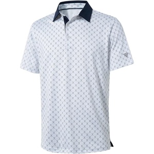 image:imageGolf Shirts for Men Dry Fit Short Sleeve Print Performance Moisture Wicking Polo ShirtWhite