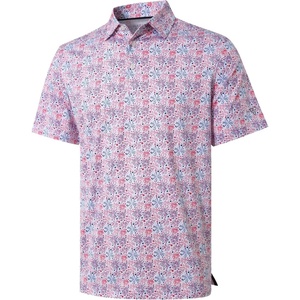 image:imageGolf Shirts for Men Dry Fit Short Sleeve Print Performance Moisture Wicking Polo ShirtWhite Patriotic Firework