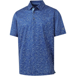 image:imageM MAELREG Boys Polo Shirt Short Sleeve Performance Dry Fit Stretch Funny Print Active Casual Collared Golf Shirts for BoyBlue Molecular Structure