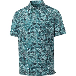 image:imageM MAELREG Boys Polo Shirt Short Sleeve Performance Dry Fit Stretch Funny Print Active Casual Collared Golf Shirts for BoyDark Green Leaf