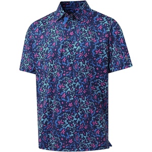 image:imageM MAELREG Boys Polo Shirt Short Sleeve Performance Dry Fit Stretch Funny Print Active Casual Collared Golf Shirts for BoyNavy Colorful Flower