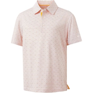 image:imageM MAELREG Boys Polo Shirt Short Sleeve Performance Dry Fit Stretch Funny Print Active Casual Collared Golf Shirts for BoyOrange Sea Wave