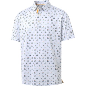 image:imageM MAELREG Boys Polo Shirt Short Sleeve Performance Dry Fit Stretch Funny Print Active Casual Collared Golf Shirts for BoyWhite Golf