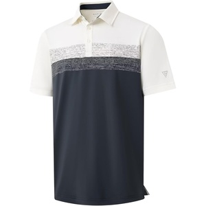 image:imageM MAELREG Golf Shirts for Men Dry Fit Performance Chest Print Color Block Moisture Wicking Casual Short Sleeve Polo ShirtsA Dark Grey