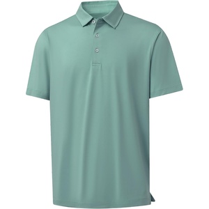 image:imageM MAELREG Golf Shirts for Men Dry Fit Performance Chest Print Color Block Moisture Wicking Casual Short Sleeve Polo ShirtsB Beryl Green