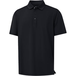 image:imageM MAELREG Golf Shirts for Men Dry Fit Performance Chest Print Color Block Moisture Wicking Casual Short Sleeve Polo ShirtsB Black