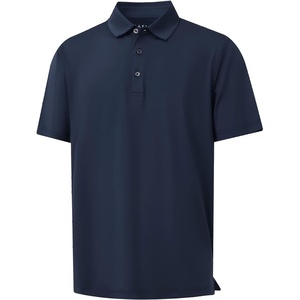 image:imageM MAELREG Golf Shirts for Men Dry Fit Performance Chest Print Color Block Moisture Wicking Casual Short Sleeve Polo ShirtsB Navy