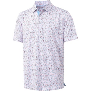 image:imageM MAELREG Mens Golf Shirt Short Sleeve Dry Fit Print Moisture Wicking Performance Patterns Collared Polo ShirtBeverage Glass