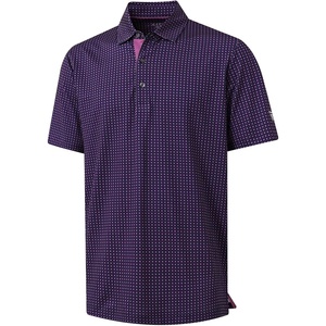 image:imageM MAELREG Mens Golf Shirt Short Sleeve Dry Fit Print Moisture Wicking Performance Patterns Collared Polo ShirtBlack Purple Flower