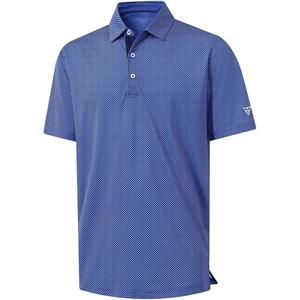 image:imageM MAELREG Mens Golf Shirt Short Sleeve Dry Fit Print Moisture Wicking Performance Patterns Collared Polo ShirtBlue Wavy Line