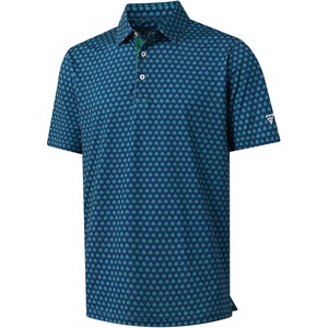 image:imageM MAELREG Mens Golf Shirt Short Sleeve Dry Fit Print Moisture Wicking Performance Patterns Collared Polo ShirtFour Leaf Clover