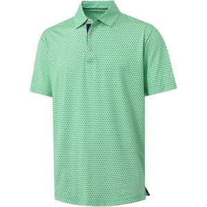 image:imageM MAELREG Mens Golf Shirt Short Sleeve Dry Fit Print Moisture Wicking Performance Patterns Collared Polo ShirtGreen Navy Dot