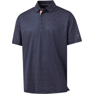 image:imageM MAELREG Mens Golf Shirt Short Sleeve Dry Fit Print Moisture Wicking Performance Patterns Collared Polo ShirtNavy Pink Seagull