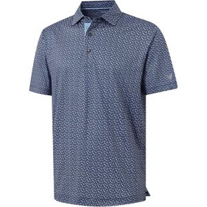 image:imageM MAELREG Mens Golf Shirt Short Sleeve Dry Fit Print Moisture Wicking Performance Patterns Collared Polo ShirtNavy White Floral