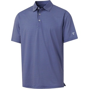 image:imageM MAELREG Mens Golf Shirt Short Sleeve Dry Fit Print Moisture Wicking Performance Patterns Collared Polo ShirtRed Blue Triangles