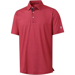 image:imageM MAELREG Mens Golf Shirt Short Sleeve Dry Fit Print Moisture Wicking Performance Patterns Collared Polo ShirtRed Navy Flower