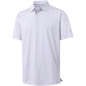 image:imageM MAELREG Mens Golf Shirt Short Sleeve Dry Fit Print Moisture Wicking Performance Patterns Collared Polo ShirtWhite Grey Sea Wave