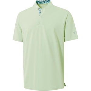 image:imageM MAELREG Mens Golf Shirts Collarless Performance Dry Fit Moisture Wicking Casual Solid Short Sleeve Henley Shirts for MenLight Green