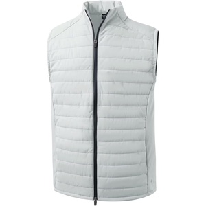 image:imageM MAELREG Mens Lightweight Puffer Vest WaterResistant Winter Outerwear Full Zip Sleeveless Jacket for Outdoor GolfLight Grey