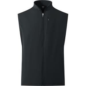 image:imageM MAELREG Mens Vest Outerwear Golf WaterResistant Performance Lightweight Fleece Vest for Men Sleeveless Lined MidlayerBlack