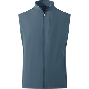 image:imageM MAELREG Mens Vest Outerwear Golf WaterResistant Performance Lightweight Fleece Vest for Men Sleeveless Lined MidlayerBluish Grey