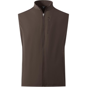 image:imageM MAELREG Mens Vest Outerwear Golf WaterResistant Performance Lightweight Fleece Vest for Men Sleeveless Lined MidlayerCoffee Brown