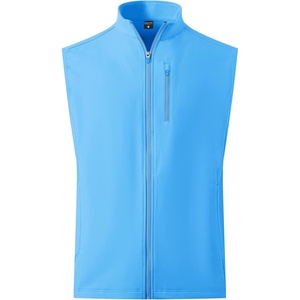 image:imageM MAELREG Mens Vest Outerwear Golf WaterResistant Performance Lightweight Fleece Vest for Men Sleeveless Lined MidlayerSky Blue