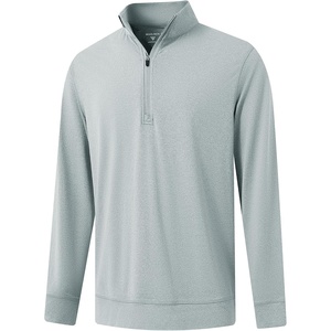 image:imageM MAELREG Quarter Zip Pullover Men Moisture Wicking Performance Heather Midlayer Golf 14 Zip Pullover Mens SweatshirtLunar Rock Melange