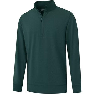 image:imageM MAELREG Quarter Zip Pullover Men Moisture Wicking Performance Heather Midlayer Golf 14 Zip Pullover Mens SweatshirtTurquoise Heather