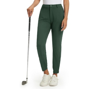 image:imageM MAELREG Womens Golf Pants Lightweight Quick Dry Ankle Zip Track PantsForest Green