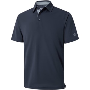 image:imageMens Golf Shirt Short and Long Sleeve Moisture Wicking Dry Fit Performance Solid Casual Pique Golf Polo Shirts for MenDark Grey