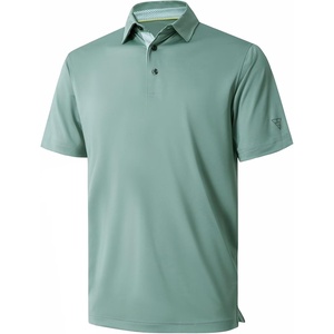image:imageMens Polo Shirts Short and Long Sleeve Casual Solid Stylish Dry Fit Performance Designed Collared Golf Polo Shirts for MenBeryl Green