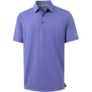 image:imageMens Polo Shirts Short and Long Sleeve Casual Solid Stylish Dry Fit Performance Designed Collared Golf Polo Shirts for MenBluish Violet