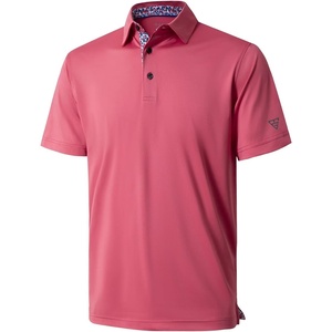 image:imageMens Polo Shirts Short and Long Sleeve Casual Solid Stylish Dry Fit Performance Designed Collared Golf Polo Shirts for MenCranberry