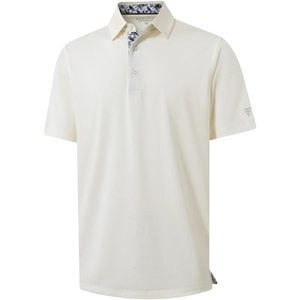 image:imageMens Polo Shirts Short and Long Sleeve Casual Solid Stylish Dry Fit Performance Designed Collared Golf Polo Shirts for MenCream