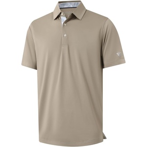image:imageMens Polo Shirts Short and Long Sleeve Casual Solid Stylish Dry Fit Performance Designed Collared Golf Polo Shirts for MenDark Khaki