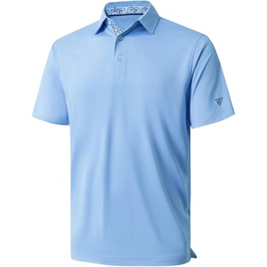image:imageMens Polo Shirts Short and Long Sleeve Casual Solid Stylish Dry Fit Performance Designed Collared Golf Polo Shirts for MenLight Blue