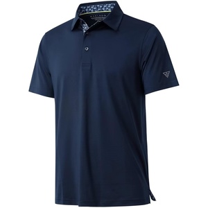 image:imageMens Polo Shirts Short and Long Sleeve Casual Solid Stylish Dry Fit Performance Designed Collared Golf Polo Shirts for MenNavy
