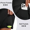 image:imageM MAELRE Womens Pleated Tennis Skirt with 2 Inner Pockets Shorts High Waisted Athletic Golf Skorts Skirts for Workout CasualBlack