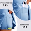 image:imageM MAELRE Womens Pleated Tennis Skirt with 2 Inner Pockets Shorts High Waisted Athletic Golf Skorts Skirts for Workout CasualLight Blue