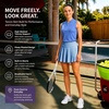 image:imageM MAELRE Womens Pleated Tennis Skirt with 2 Inner Pockets Shorts High Waisted Athletic Golf Skorts Skirts for Workout CasualLight Blue