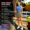image:imageM MAELRE Womens Pleated Tennis Skirt with 2 Inner Pockets Shorts High Waisted Athletic Golf Skorts Skirts for Workout CasualMossy Stone