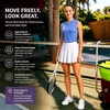 image:imageM MAELRE Womens Pleated Tennis Skirt with 2 Inner Pockets Shorts High Waisted Athletic Golf Skorts Skirts for Workout CasualWhite
