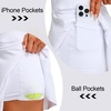 image:imageM MAELRE Womens Pleated Tennis Skirt with 2 Inner Pockets Shorts High Waisted Athletic Golf Skorts Skirts for Workout CasualWhite