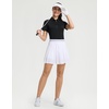 image:imageM MAELREG 5Button Polo Shirts for Women Stretch Dry Fit Performance Lightweight Contrast Collared Golf Shirts Short SleeveBlack