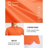 image:imageM MAELREG 5Button Polo Shirts for Women Stretch Dry Fit Performance Lightweight Contrast Collared Golf Shirts Short SleeveOrang