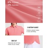 image:imageM MAELREG 5Button Polo Shirts for Women Stretch Dry Fit Performance Lightweight Contrast Collared Golf Shirts Short SleevePink